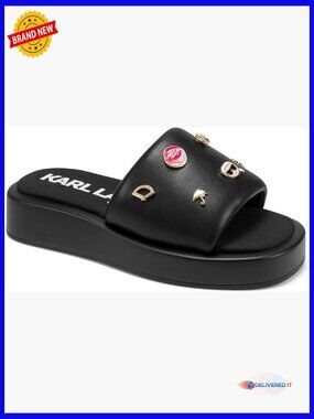 Platform Sandal With Detachable Pins - Slide Style